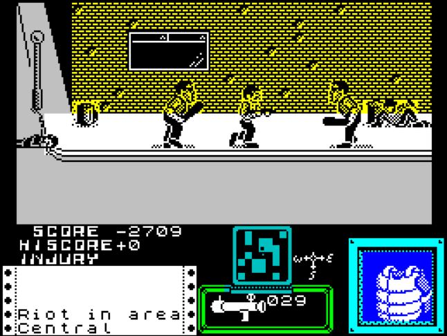 Death Wish 3 - ZX Spectrum game screenshot (1987) by Gremlin Graphics